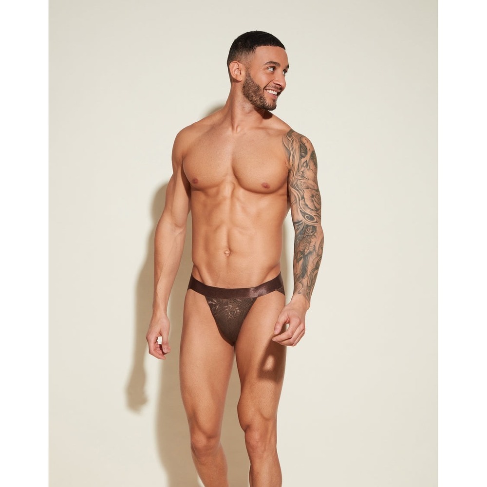 Cosabella Never Say Never Men's Sports Brief Sheer Lace Brief‎ UNO NWT size XL